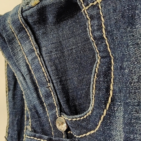 TRU Denim Women's jeans  low rise straight legs- Size: 1/2, Blue jeans- - Picture 4 of 8